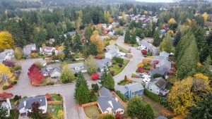 Ridgewood Poulsbo neighborhood near schools fall foliage